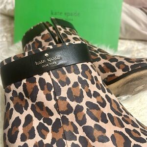 🔥🔥🔥Kate Spade, Morgan Spotted Leopard Suede Booties 8.5 size